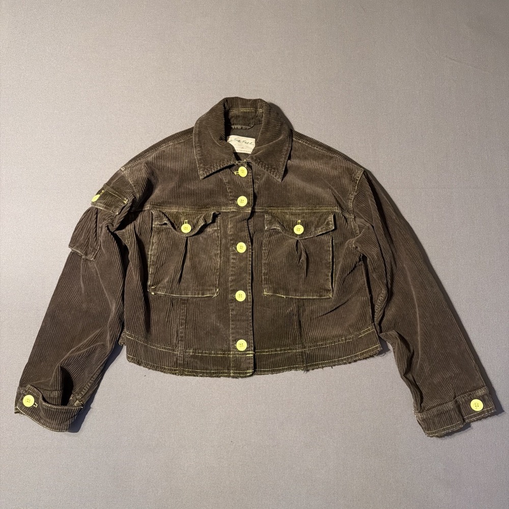 We The Free Xs Corduroy Button Up Jacket  Brown